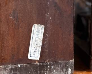 This lot features a vintage pair of wooden Don Quixote Spanish folk art bookends in good condition. “Made in Spain” tagged underneath.