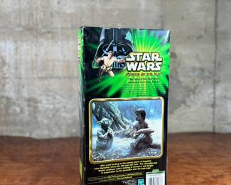 STAR WARS POWER OF THE JEDI LUKE SKYWALKER AND YODA FIGURE