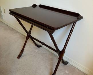 9 90.00 Mahogany butler tray from the Bombay company 30Wx19Dx28H