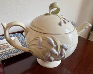 #55 - $50 - Lenox porcelain floral Blossoms blue bell