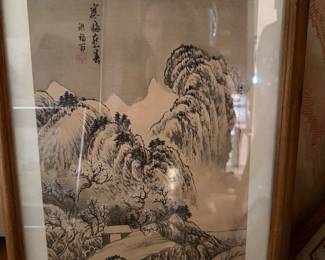 Chinese inked landscape 