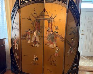 4 Panel Chinese screen