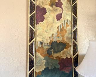 Chinese style landscape with deer