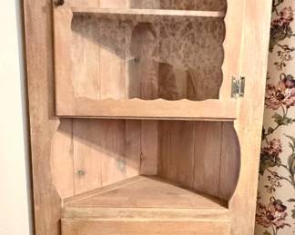 Pine corner cabinet
