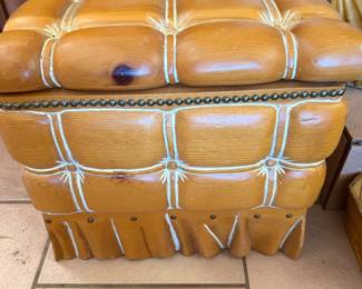 Wooden storage bench 