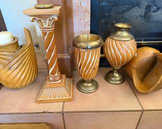 Wooden carved accents 