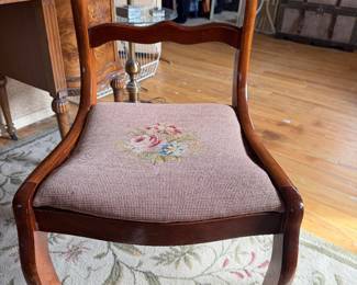 Vintage mahogany side chair 
