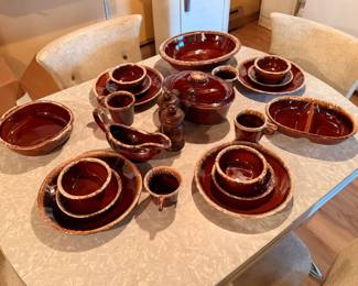 Hull Brown Drip Pottery Tableware