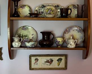 Walnut hanging shelf