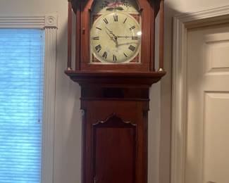 1700’s cherry case grandfather clock
