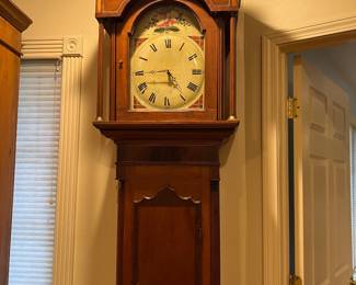 Tall 8ft cherry case grandfather clock 1700’a