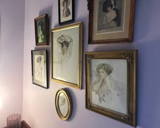 Collection of Gibson girl prints