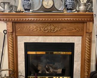 Pewter chargers , copper bucket ,brass candlesticks
