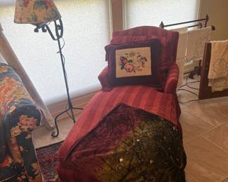 Lounge , Iron floor lamp w paper shade