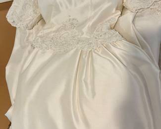 Vintage 80’s silk wedding gown