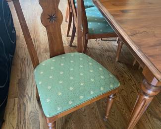 Lovely bee pattern dining chairs