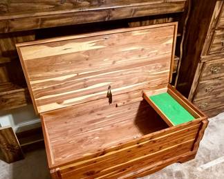Cedar chest with slow close lid 