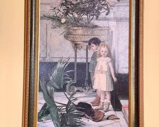 Large framed artwork