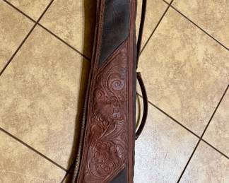 Leather gun bag