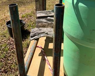 Firewood rack, smaller one of the two