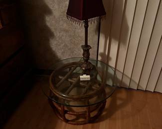 PRESALE: small rattan table $45