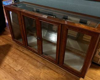 PRESALE: Curio cabinet lights up $125 (54” wide ,15” deep, 27.5” height)