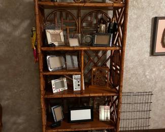 PRESALE: There are (3) total… Rattan Shelf $175 (34”wide, 17” deep, 75” height)