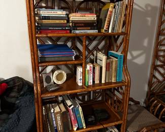 PRESALE: RATTAN SHELF $150 (3’ wide, 18.5” deep, 75” height)