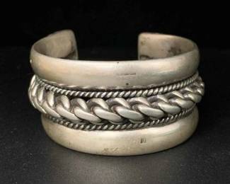 CT294VVintage Egyptian 925 Cuff Bracelet