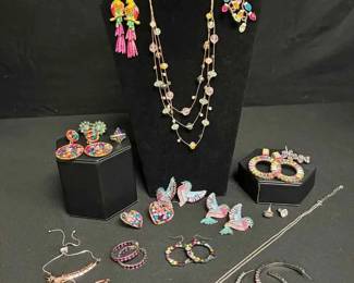 KN323Costume Jewelry Pastel Bright Jewel Tones