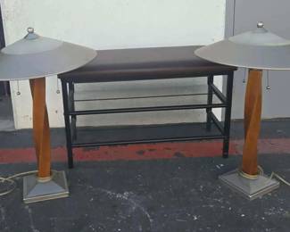 CT124RVintage TableModern Table Lamps And Bench