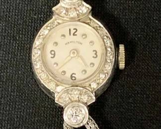 RA213VVintage Hamilton Diamond Watch