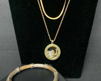 KN296V14 K Bangle 585 925 Chains