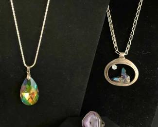 KN307VSilver Crystal Jewelry