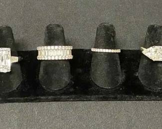 KN292VJewelry Six 925 Rings With Sparkle