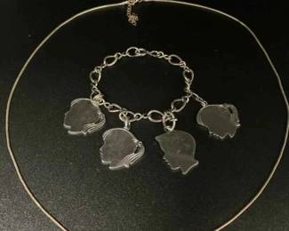 CT296VSilver Silhouette Charm Bracelet