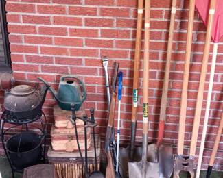 Baskets, Shovels, Rakes, Post Hole Diggers, Hammers, Brooms