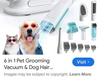PET GROOMING vAC/ACCESSORIES