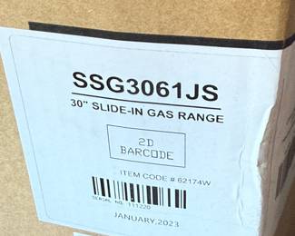 SHARP 30" 5 BURNER AIR FRY CONVC/OVEN GAS RANGE