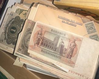 old MONEY sent home from WWII