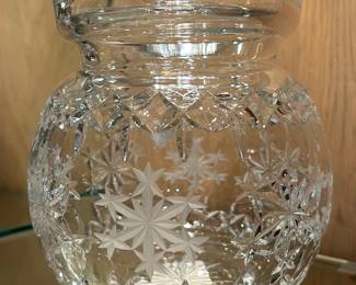 Waterford Snowflake Biscuit /Barrel Jar