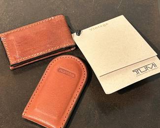 Coach and Tumi Money Clips