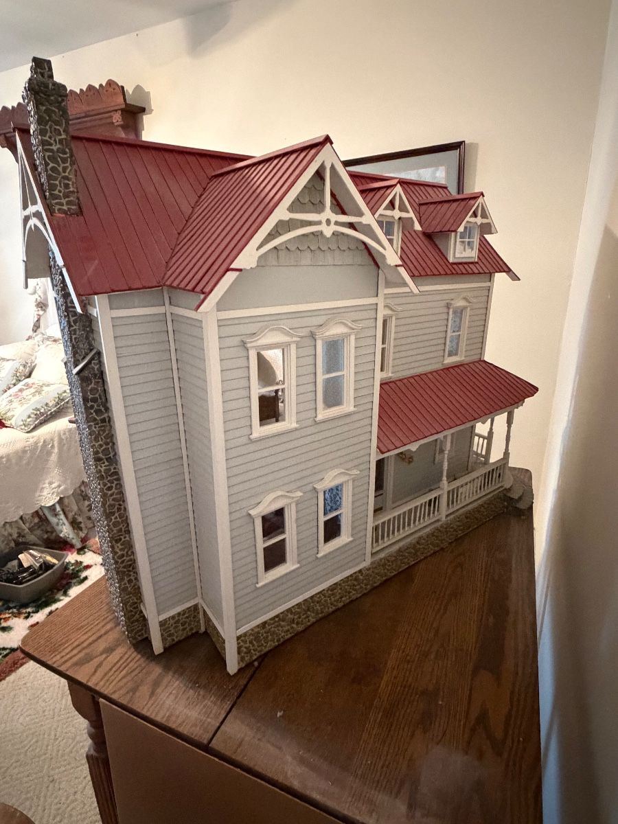 Large hand built Doll House using the Tasha Tudor style