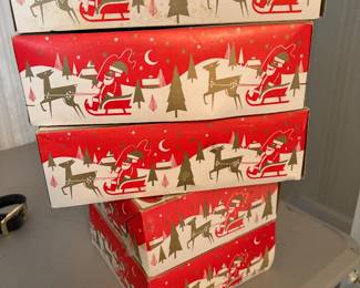 vintage ornament boxes