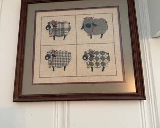 Cross stitched sheep