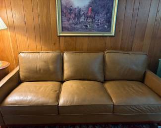 All leather newer sofa