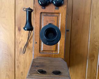 antique wall telephone