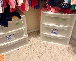 plastic storage bins