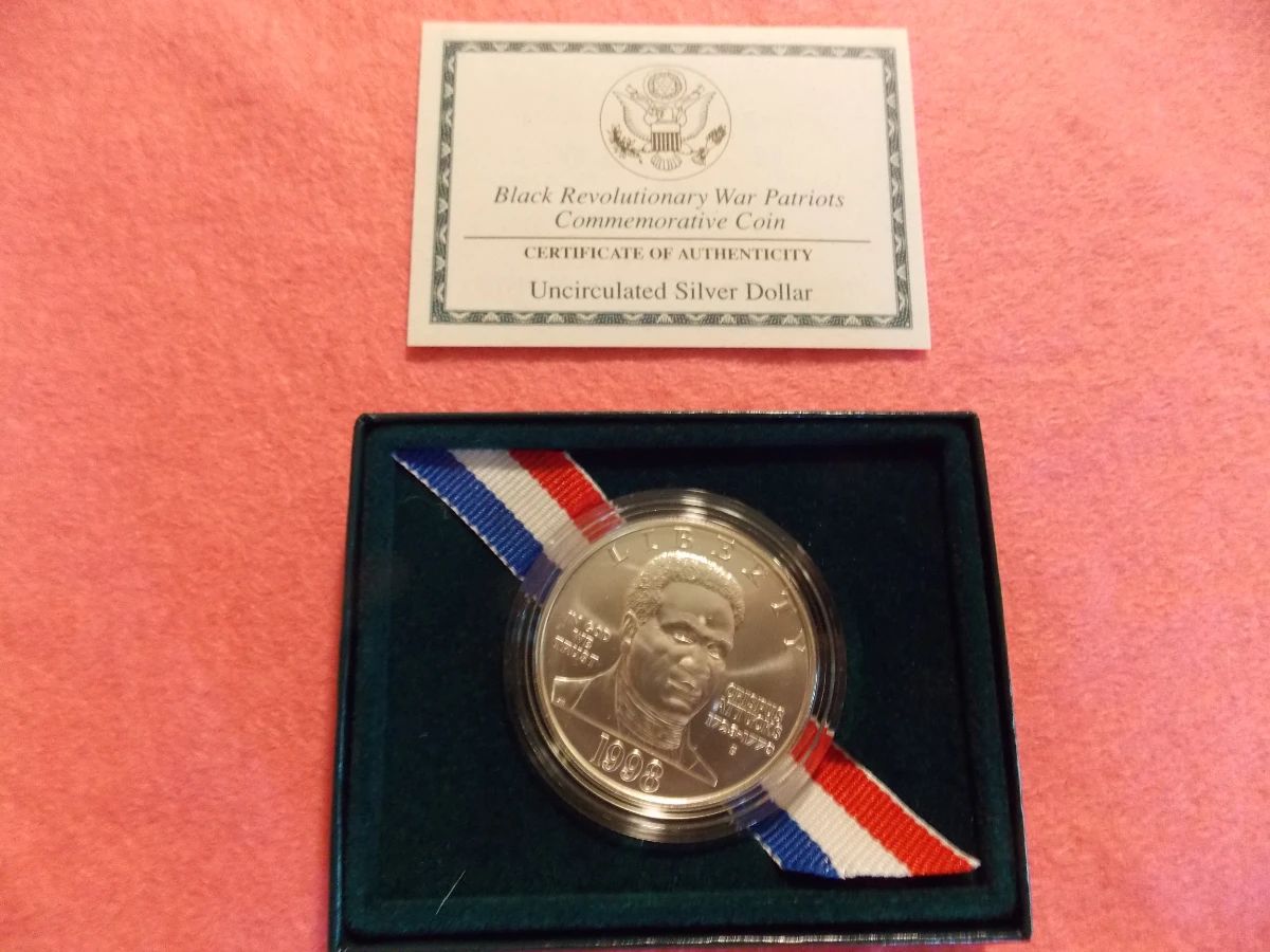 Black Revolutionary War Patriots Commemorative Silver Coin