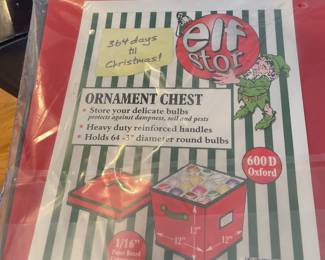 Holiday decorations and storage